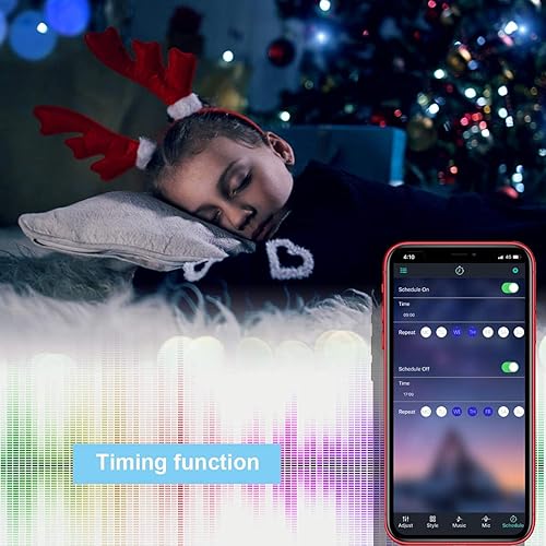 Miniatura 6 de SUPERNIGHT Controlador de tira de luz LED RGB, controlador de música inteligente LED controlado por aplicación, controlador Bluetooth RGB 2 en 1,