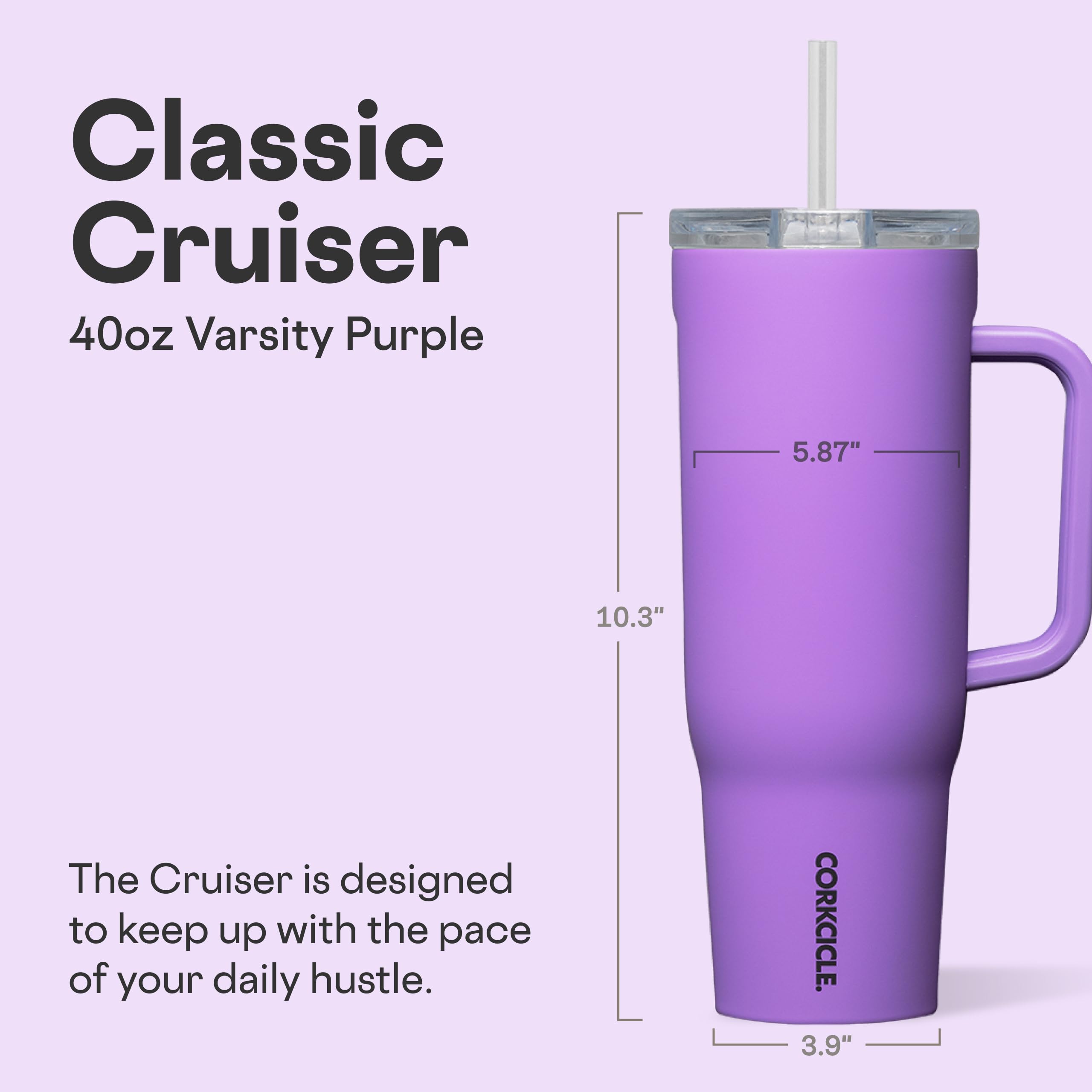 Amazon.com: Corkcicle Cruiser Insulated Tumbler - Keeps Drinks