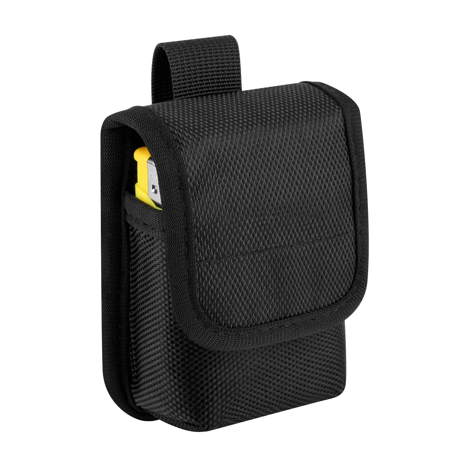 Xxerciz Tactical Cigarette Pouch, Molle Nylon Military Bag Compact EDC Battery Lighter Storage Bag Mini Cigar Waist Pack, Black