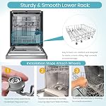 ใ๐ฎ๐ฌ๐ฎ๐ฒ ๐๐ฅ๐๐ง๐๐๐๐ใ DD82-01384A Dishwasher Dishrack Lower rack Parts Assembly (22.5'' D x 20.5'' W inch) - Fit For Samsung DIshwasher OEM Parts DD81-02295A
