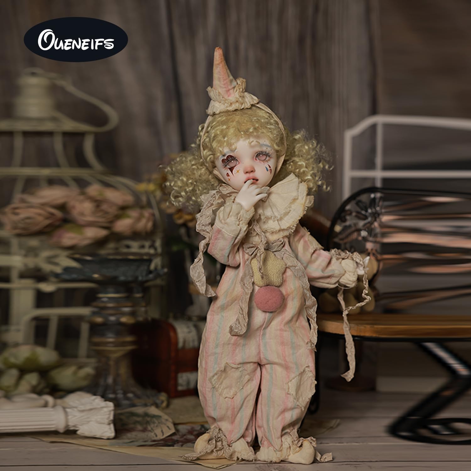 Oueneifs Sekino 1/6 Bjd Puppe Halloween Clown Stil Party Ball Gelenkpuppen Spielzeug für 15+ Jahre alt