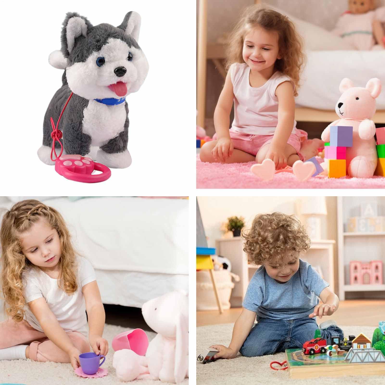 Cachorro Robot Realista Perro Robot Interactivo con Mando a Distancia para