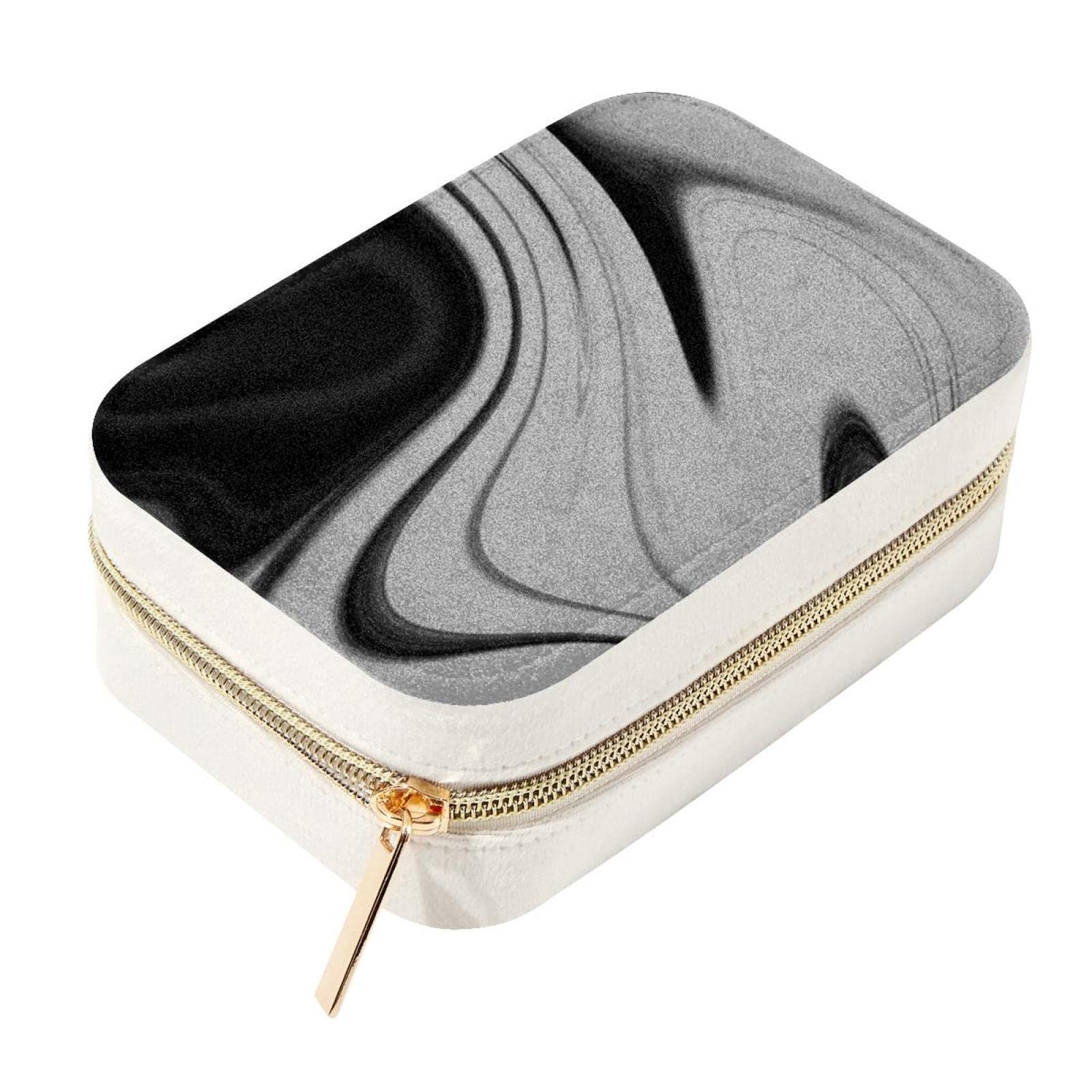 Boîte à bijoux psychédélique double couche pour voyage