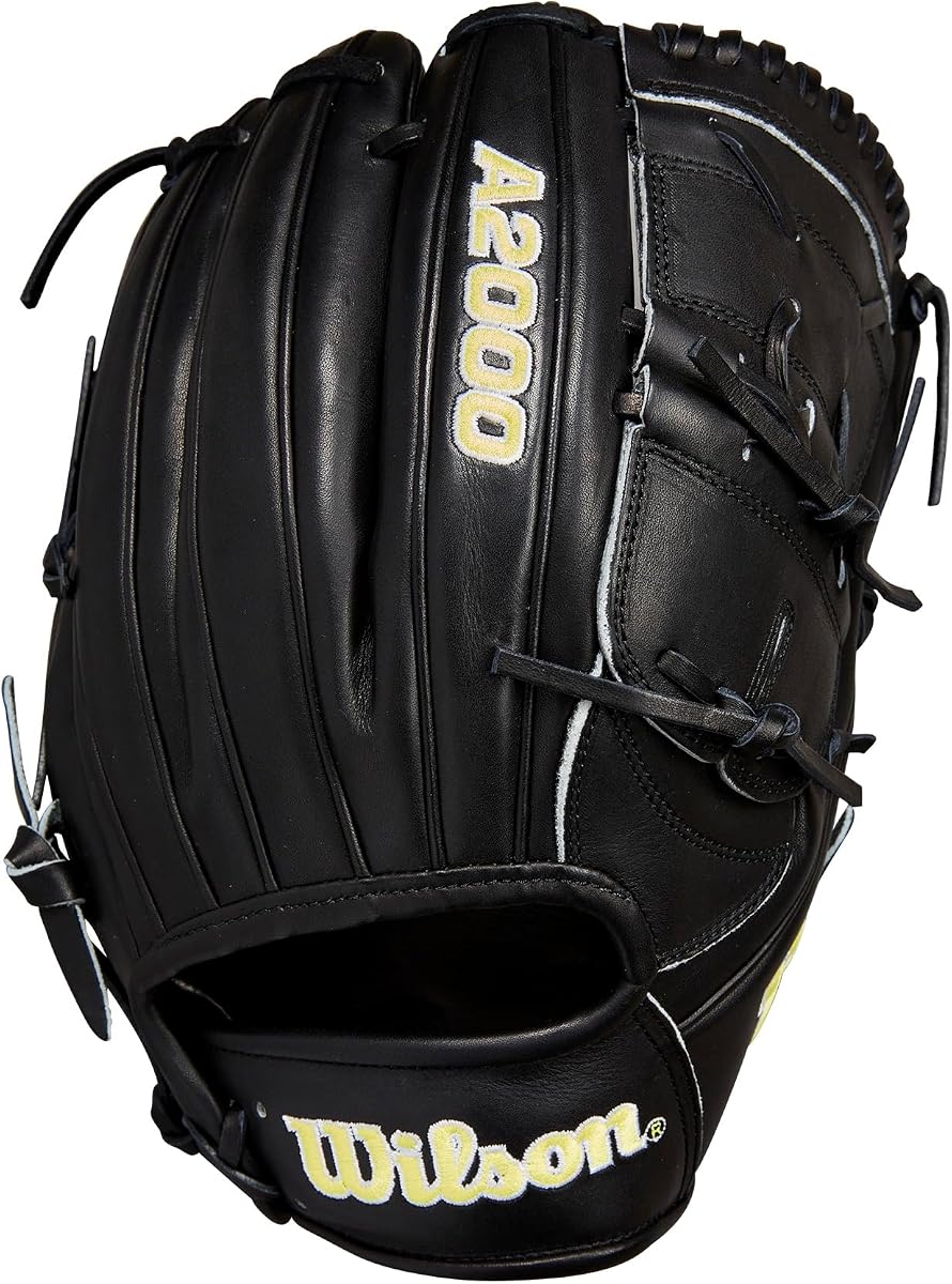 2024 Baseball Classics Series A2000 B2 Guante de béisbol para lanzador de 12 pulgadas - Lanzamiento a la derecha, negro/amarillo