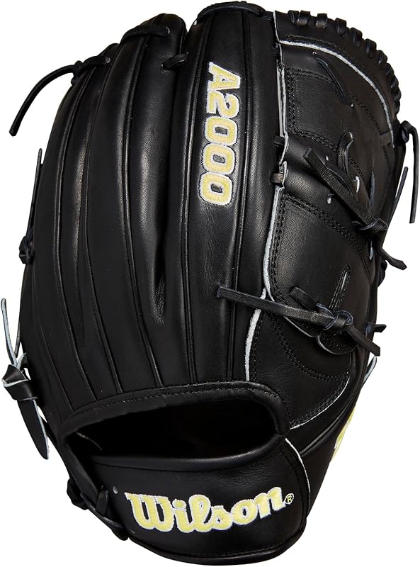 2024 Baseball Classics Series A2000 B2 Guante de béisbol para lanzador de 12 pulgadas - Lanzamiento a la derecha, negro/amarillo