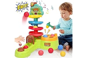 Toddler Montessori Sensory Toys for 3+ Years | Pound a Ball Toy...