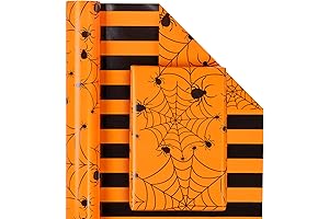 Spooky Spider Web Halloween Wrapping Paper for Festive Occasions