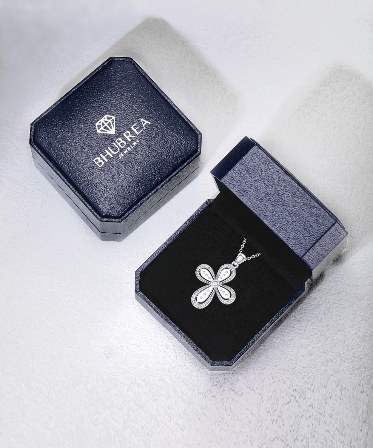 Diamond Cross Necklace for Women 925 Sterling Silver Lab Grown Diamond Religious Cross Pendant D Color VVS Clarity 18K White Gold Plated - Image 7