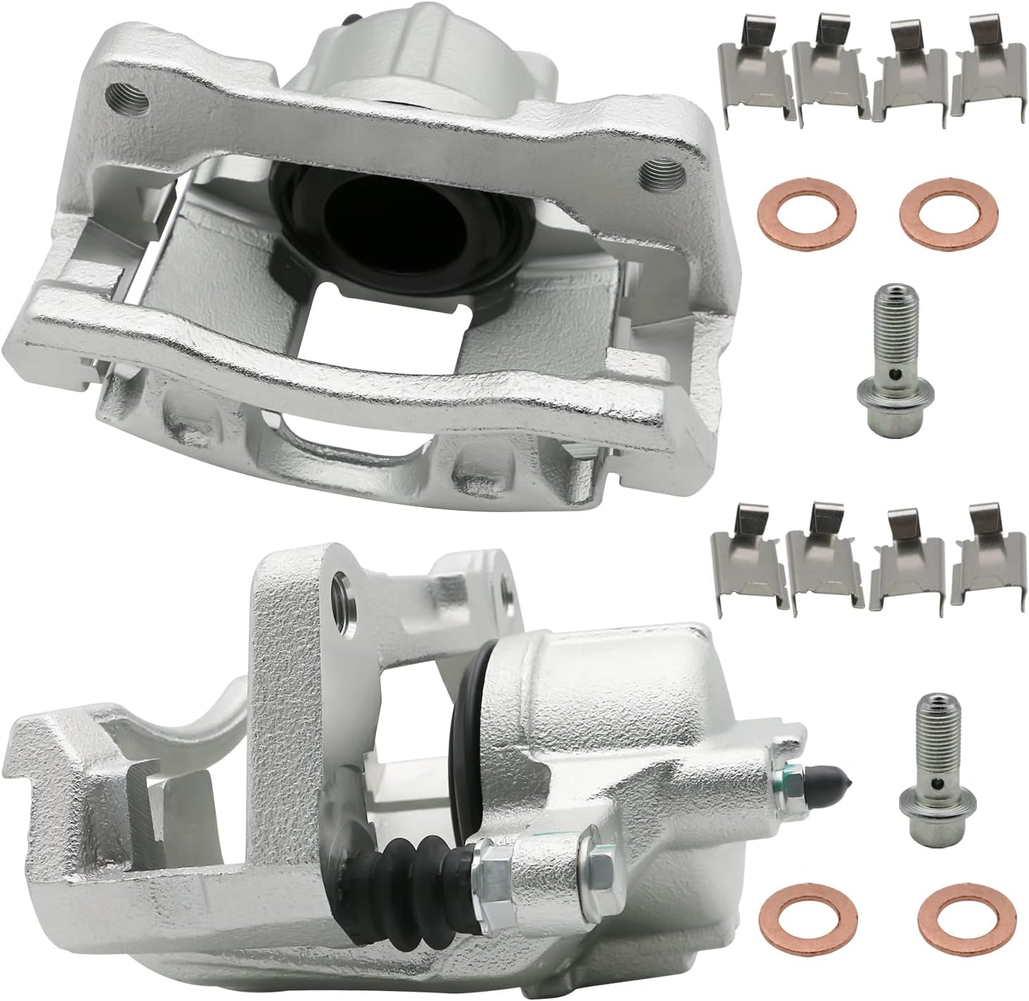 Chefull 18-B5484 18-B5485 Front Brake Calipers w/Bracket Fits for 2013-2016 Chrysler Town Country 2013-2016 Dodge Grand Caravan 2013-2017 Jeep Wrangler 2013-2015 Ram C/V 2013 2014 Volkswagen Routan