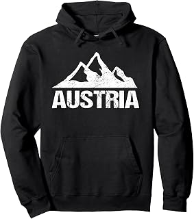 Austrian Alps Design Austria Mountain Souvenir Pullover Hoodie