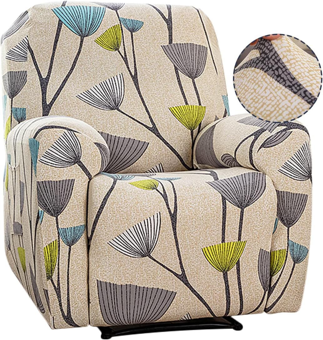 Recliner Slipcover Stretch Soft Nonslip Reclining Chair Cover Fashion