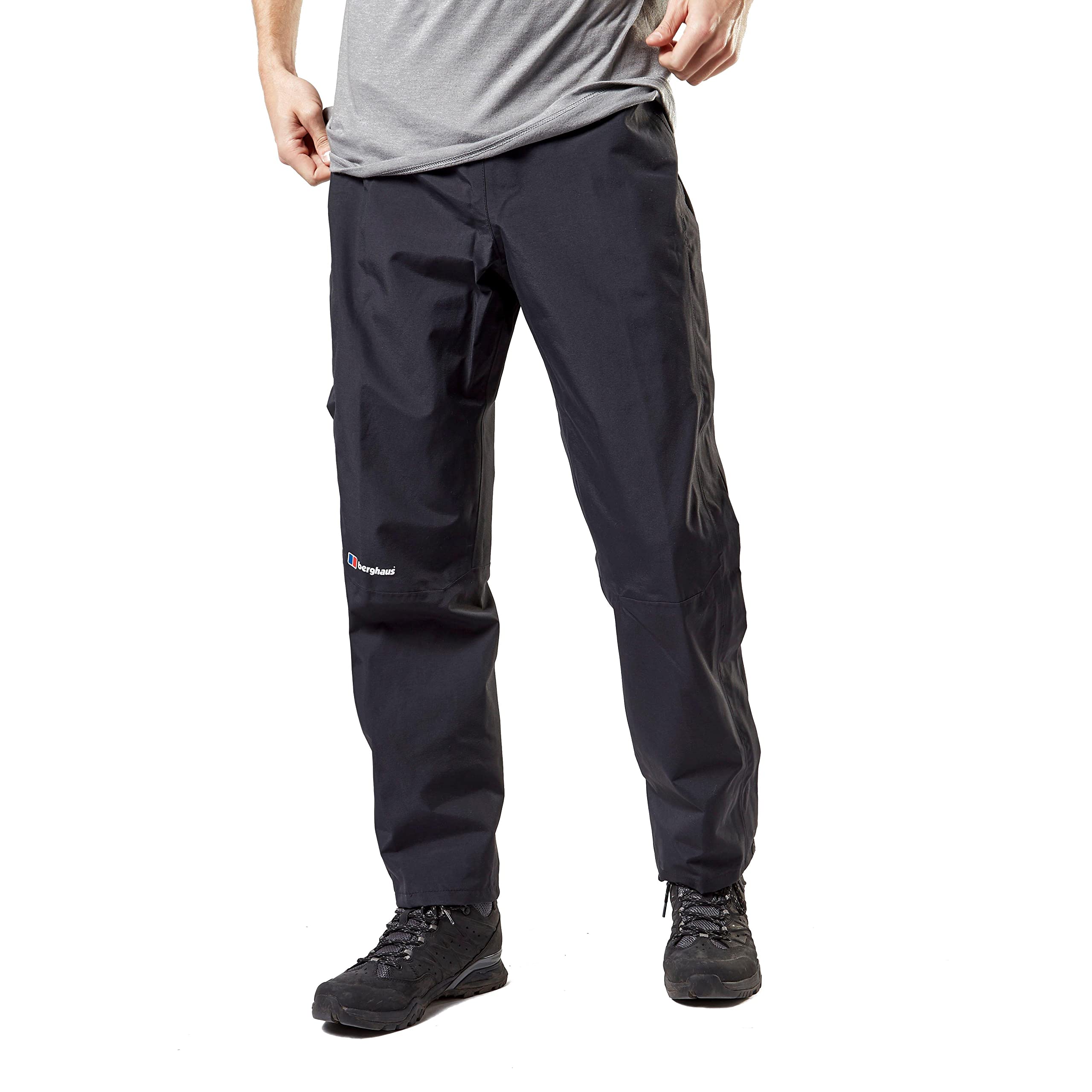 Berghaus Men's Maitland Gore-TEX® Overtrousers with Elasticated Waist, Waterproof, Breathable, Lightweight & Packable (UK, Alpha, M, Regular, Regular, Red)