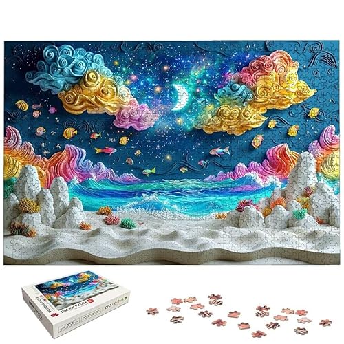 ���i �p�Y�� 1000�s�[�X ��l���� �r�[�` �W�O�\�[�p�Y�� �ؐ� Puzzle (75x50cm) ����������t�� �]�g�� ��l���� ��� ���� ��H�|�i Puzzle �z�[���f�R���[�V�����ɍœK�A�����ւ̃M�t�g�A�j���ւ̃M�t�g�AHome Deco
