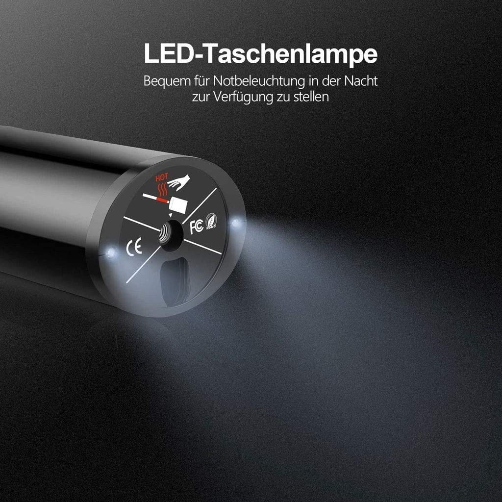 Compresor de aire for inflar neumáticos, bomba de neumáticos for automóviles con inflado rápido (150 PSI máx.), luz LED, pantalla LCD digital, apagado automático, 12 V recargable con pantalla LCD