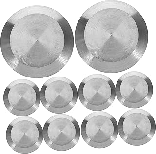 10pcs Stainless Steel Tactile Paving Studs for Sidewalks Subways and Airports Blind Pathway Markers for Safe Navigation of Visually Impaired Individuals