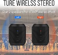 SENXINGYAN Bluetooth Hangszóró 20W - IPX6 Vízálló, 360° Sztereó Hangzás, 16 Órás Üzemidő, Kihangosítás, FM/AUX/USB/TF, Hordozható 3