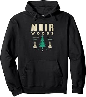 Vintage Muir Woods National Park Hiking Camping shirt Pullover Hoodie