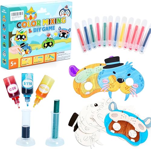 Kits educativos de ciencia, juguetes STEM para niños de 5 a 7 años, actividades de ciencia de colores, manualidades para niños y niñas de 5, 6, 7,