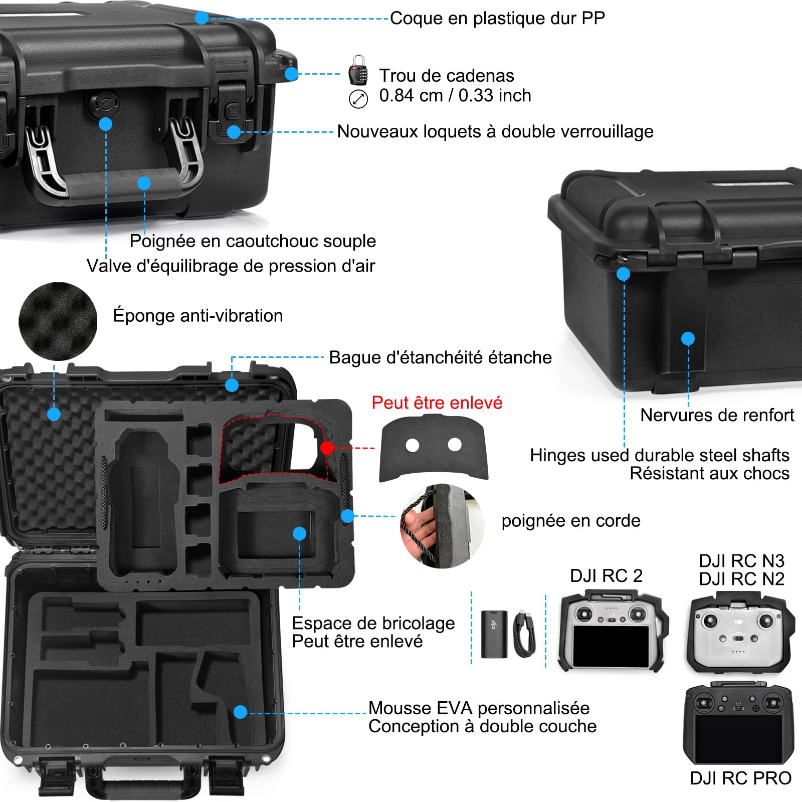 Op Maat Schuim Drone Case DJI FPV Explorer Combo - FPV + Goggles SE ...