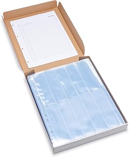 HERMA 7768 Negativhüllen 35mm für Ordner, 100 Stück je 10 Kleinbild Streifen à 4 Bilder, Negativarchivierungshüllen für Kleinbildnegative mit Eurolochung und Sicherheitslasche, transparent