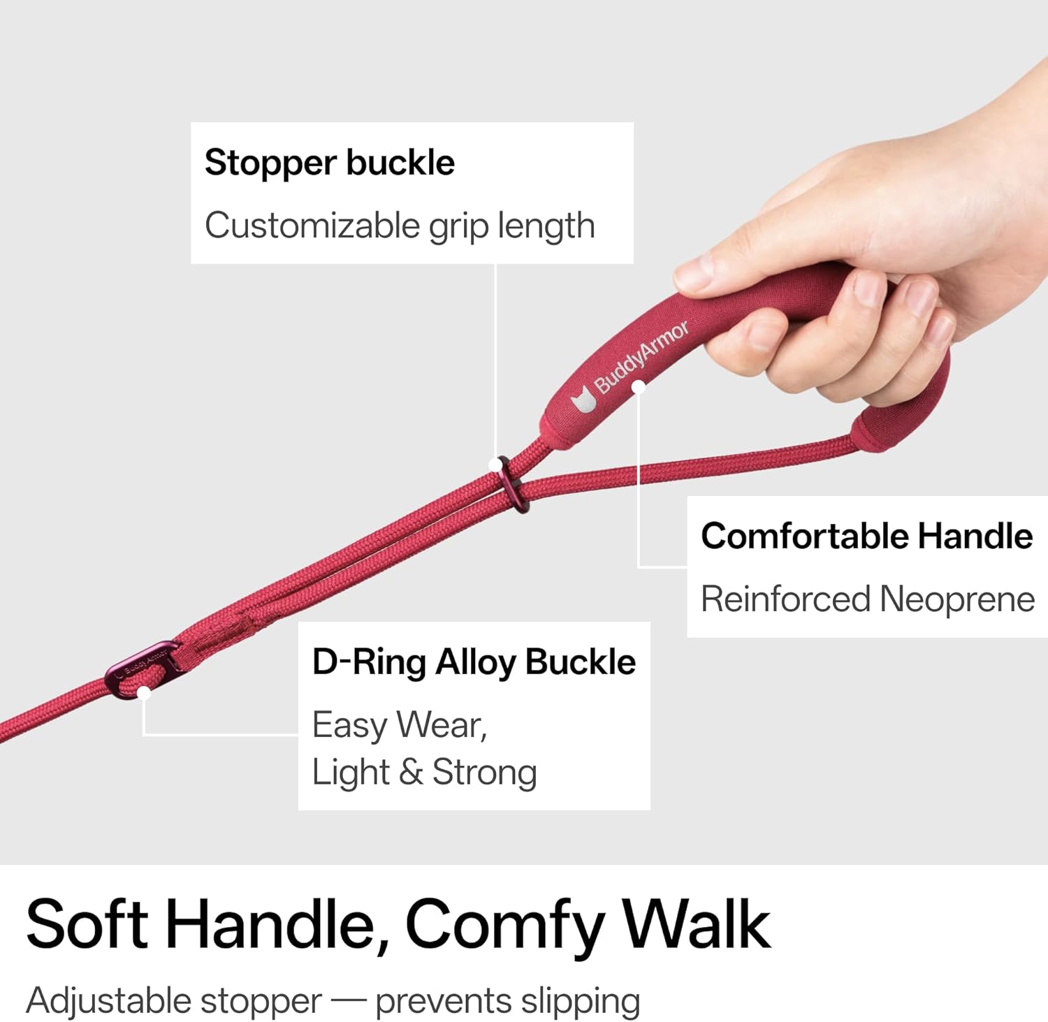 Hands Free Cat Leash Lightweight 4.1-7.2FT Adjustable Durable Rope Leash with Padded Handle, Versatile Crossbody Waist Lead for Cats Puppy ≤26lbs Outdoor Walking (Olive, S)