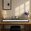 88 Key Full Size Semi-Weighted Standard Keyboards Digital Piano with MIDI Bluetooth, Headphone for Piano Lover Black color
