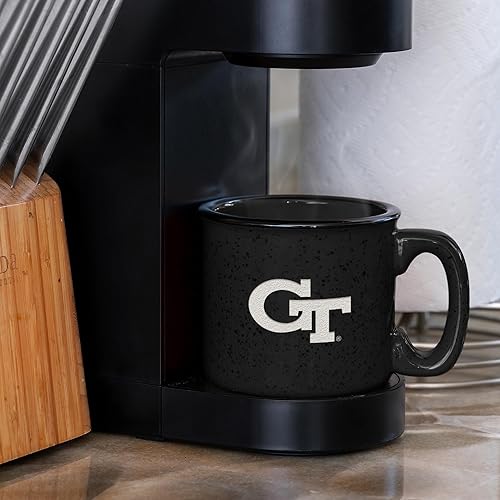 Miniatura 316 de Rico Industries NCAA Utah Utes - Taza de café personalizada de 12 onzas con logotipo grabado con láser profundo, taza de cerámica para acampar con