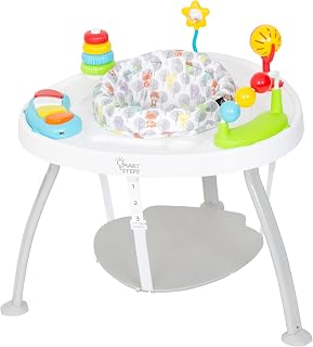 Smart Steps Bounce N’ Play 3-in-1 Activity Center Woodland Walk - Baby Bouncer to Play Table Converter