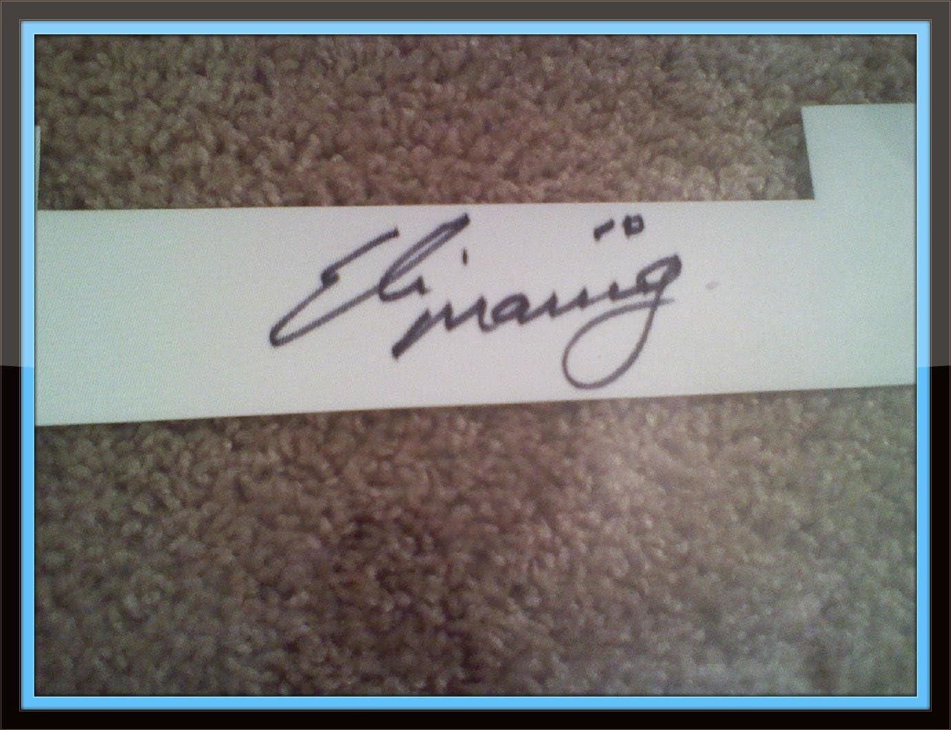 eli manning signed jersey