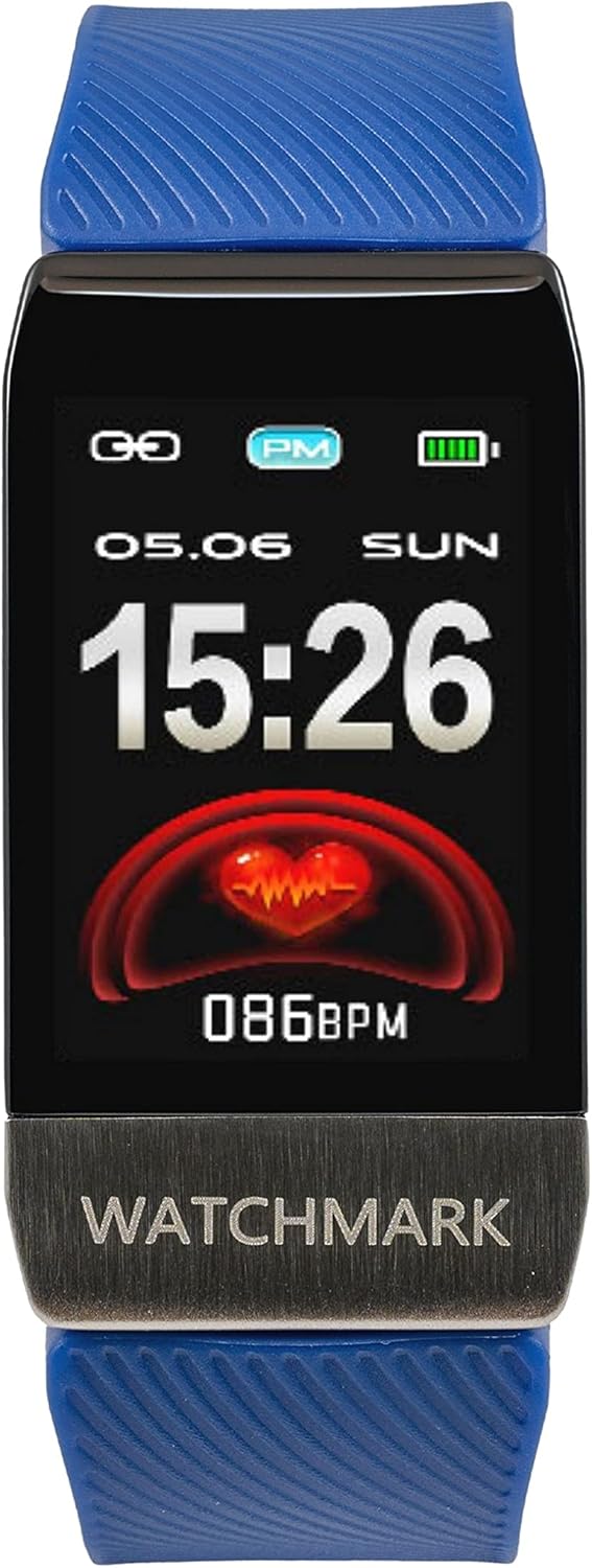 WATCHMARK WT1 Smartwatch displaying time and heart rate