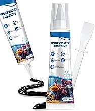 Aquarium Glue, Underwater Aquarium Black Glue, Underwater Aquarium Strong Glue, Silicone Aquarium, Swimming Pool Sealant, Waterproof Sealant Pool, Aquarium Pool, Black-150ml