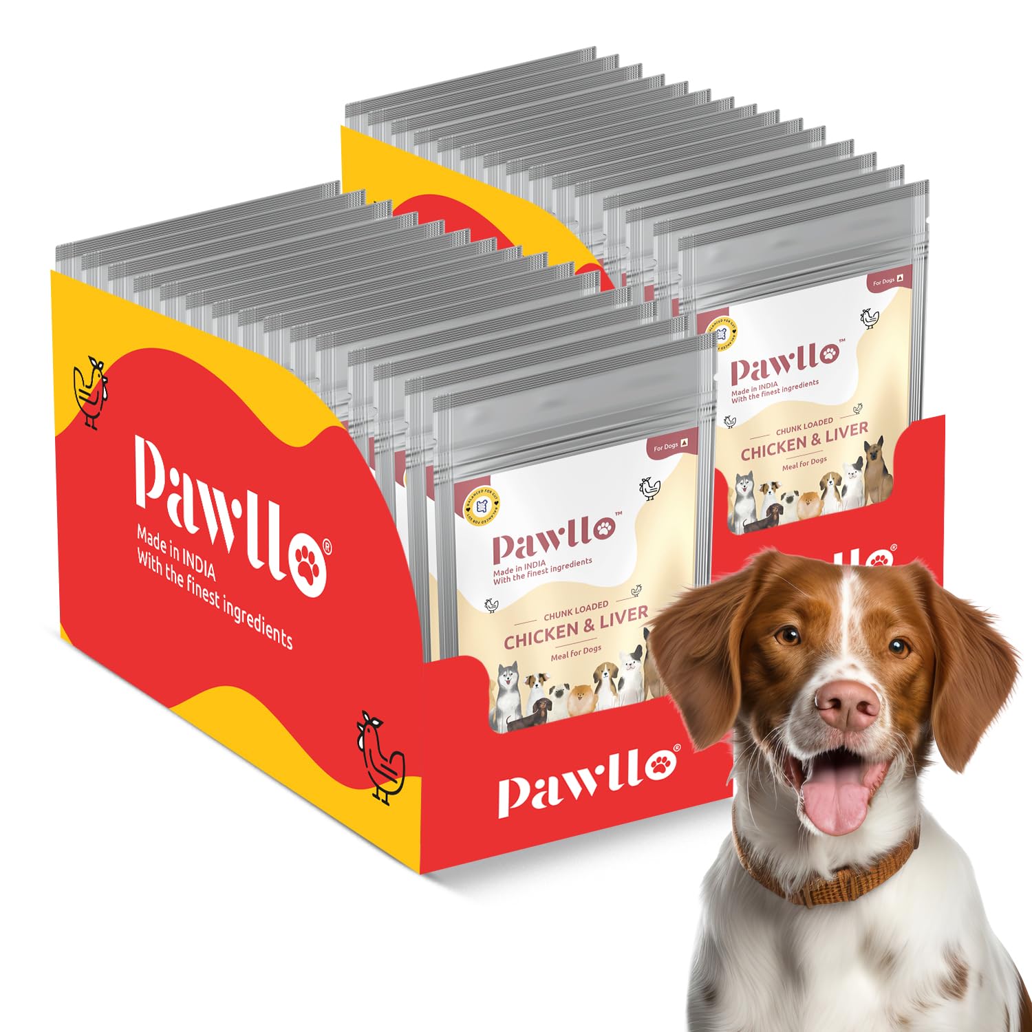 Pawllo Chicken & Liver Gravy for Dogs | Dog Food | Pet Food | Dog Wet Food | Puppy Food | Gravy Dog Food | Puppy Wet Food | Dog Food Puppy | Chicken Gravy for Dog Adult | 6 Pouches of 70 ml Each (B0CP12WRC5) Amazon Price History, Amazon Price Tracker