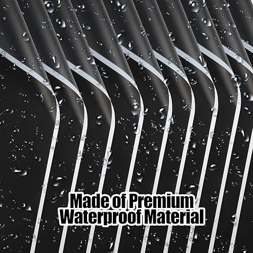 Miniatura 3 de CCINEE 20 hojas de papel de regalo de flores negras con borde blanco, material de embalaje de flores frescas impermeables, suministros de ramo de