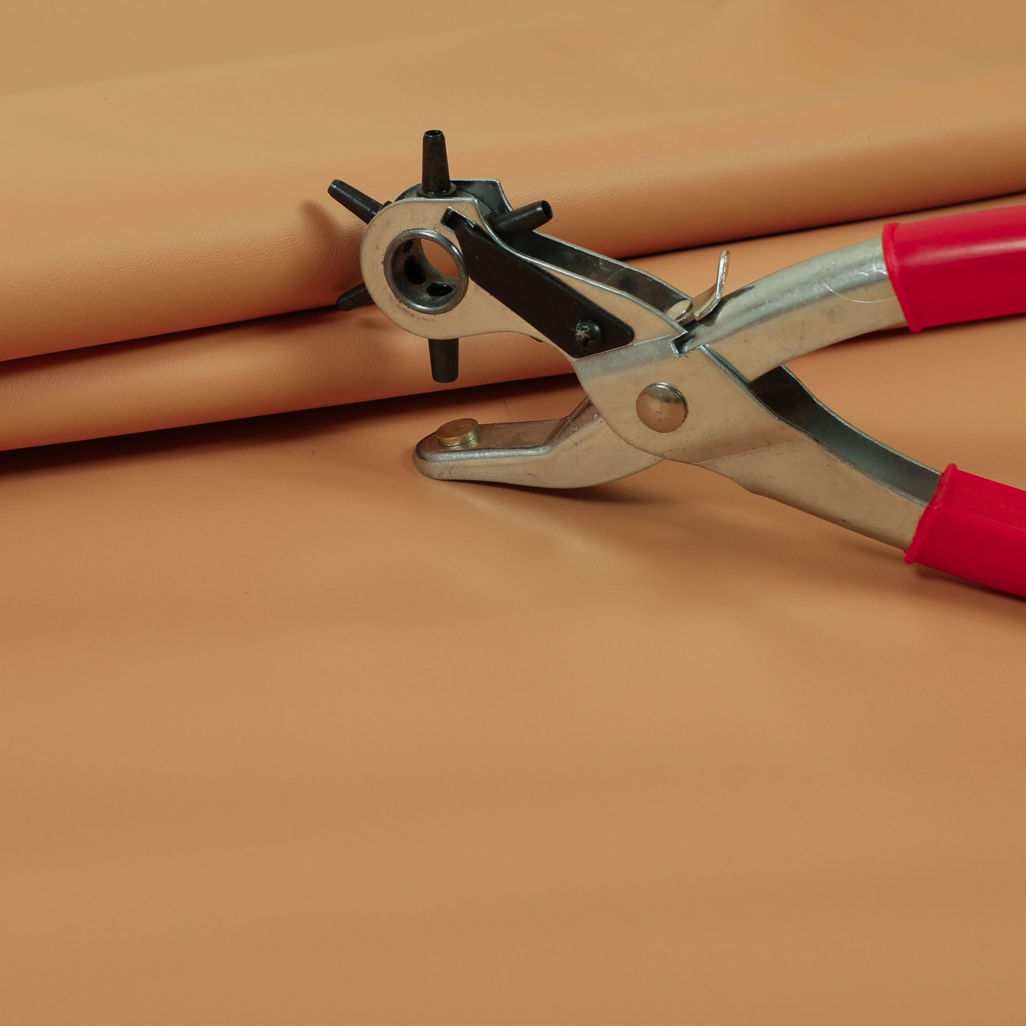 Redbrick Mill Fabrics Flame Retardant Hard Wearing Smooth Matt Skin Eco Leather Bonded Upholstery Material, Orange Peach Available by The Metre (Per Metre)