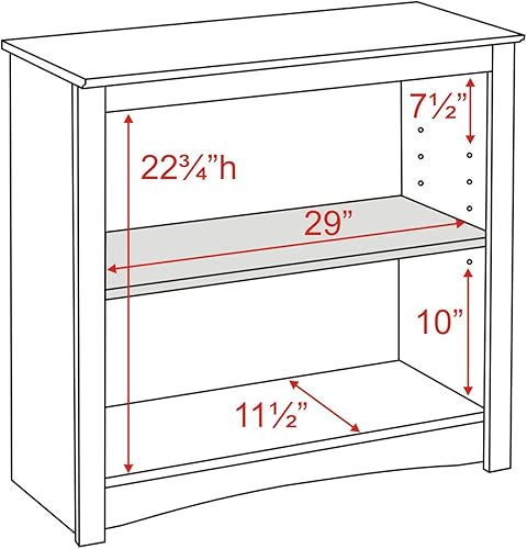 Miniatura 3 de Librería Espresso de 2 estantes