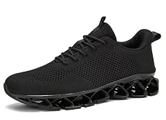 Mens Running Shoes Blade Walking Fashion Trail Sneakers Breathable Mesh Comfortable Non Slip Work Tennis Athletic Sports