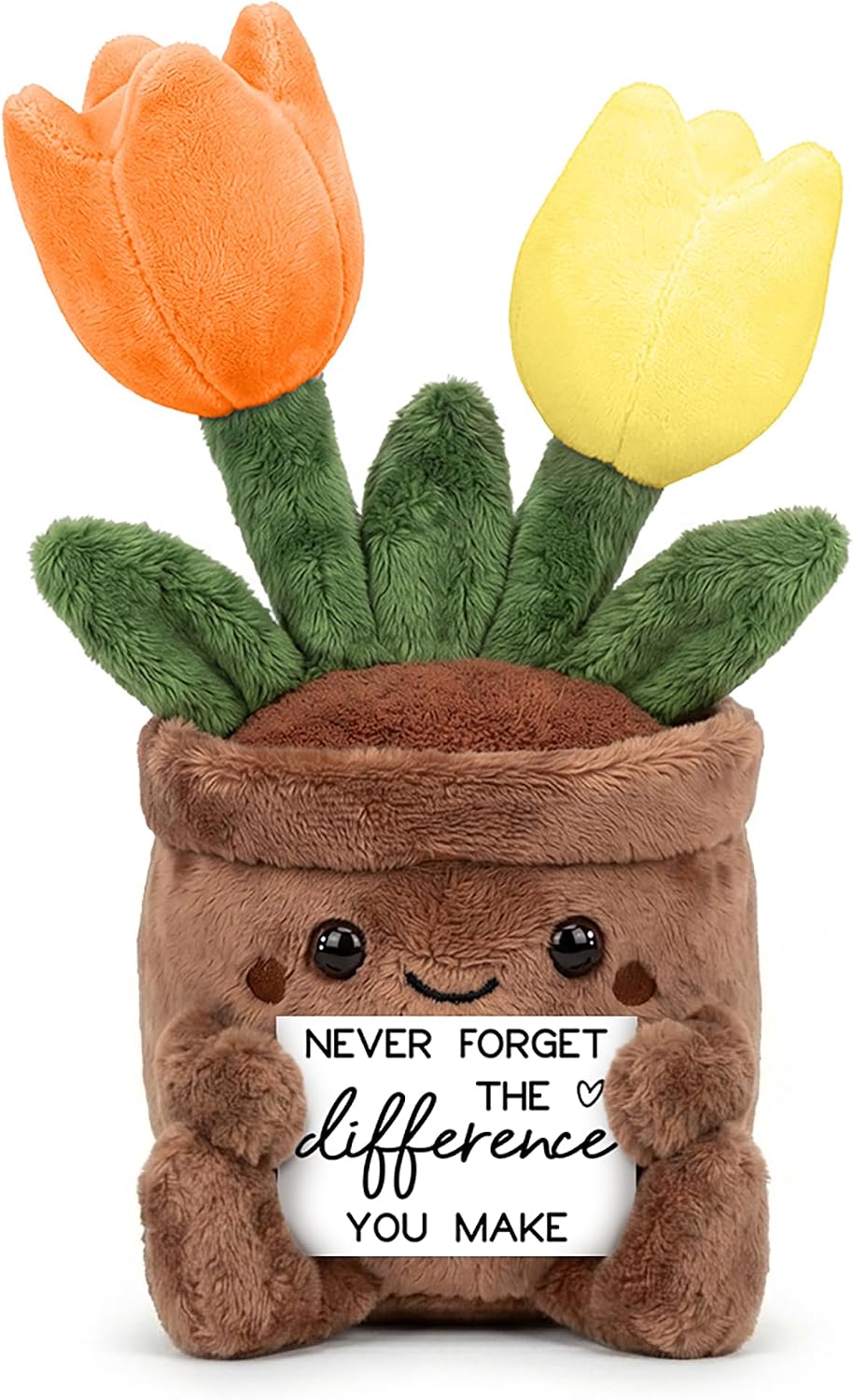 Retirement Gift for Woman, Plush Potted Tulips Teacher Appreciation Gifts