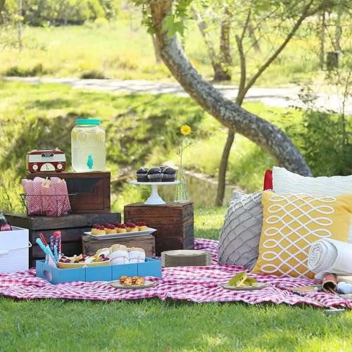 Miniatura 7 de Dulousia Kit de vajilla artística para fiestas, 98 piezas de platos de papel coloridos para niños y niñas, servilletas, vasos, mantel, decoración de