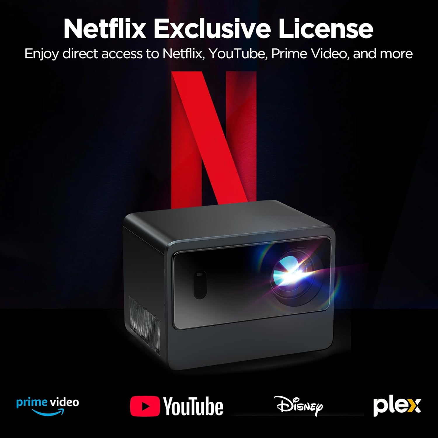 1000 ANSI Netflix Licensed Projector 1080P Smart Mini Projector with WIFI & Bluetooth, Auto Focus & 6D Keystone, Dolby Audio, Portable Projector with TV Stick/HDMI/USB/Phone Input for Indoor Outdoor 3 71cEgOC+FAL. AC SL1500