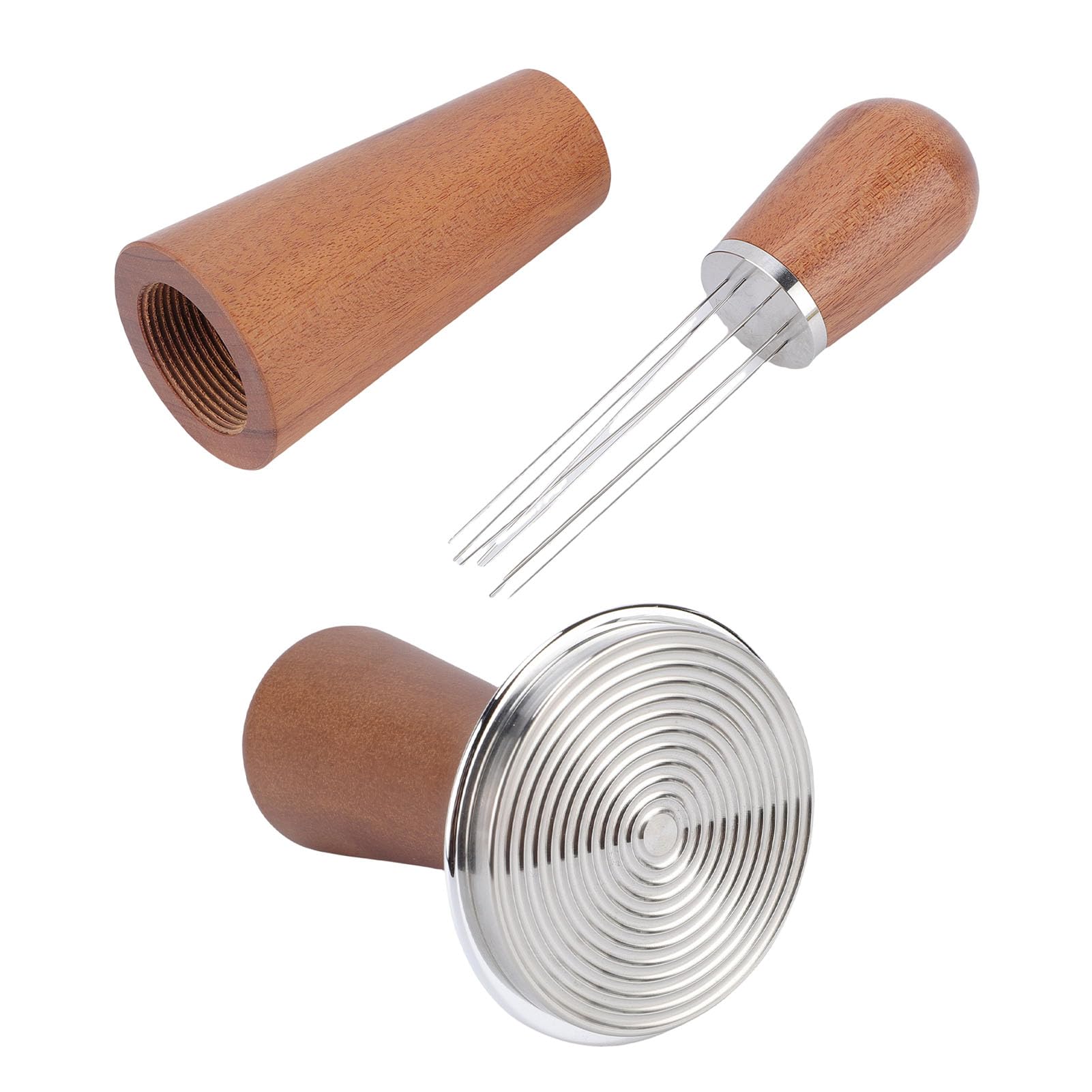 EMUKOEP Herramientas Profesionales de Manipulación de café, Embudo Dosificador de café de Acero Inoxidable para Portafiltro de 58mm