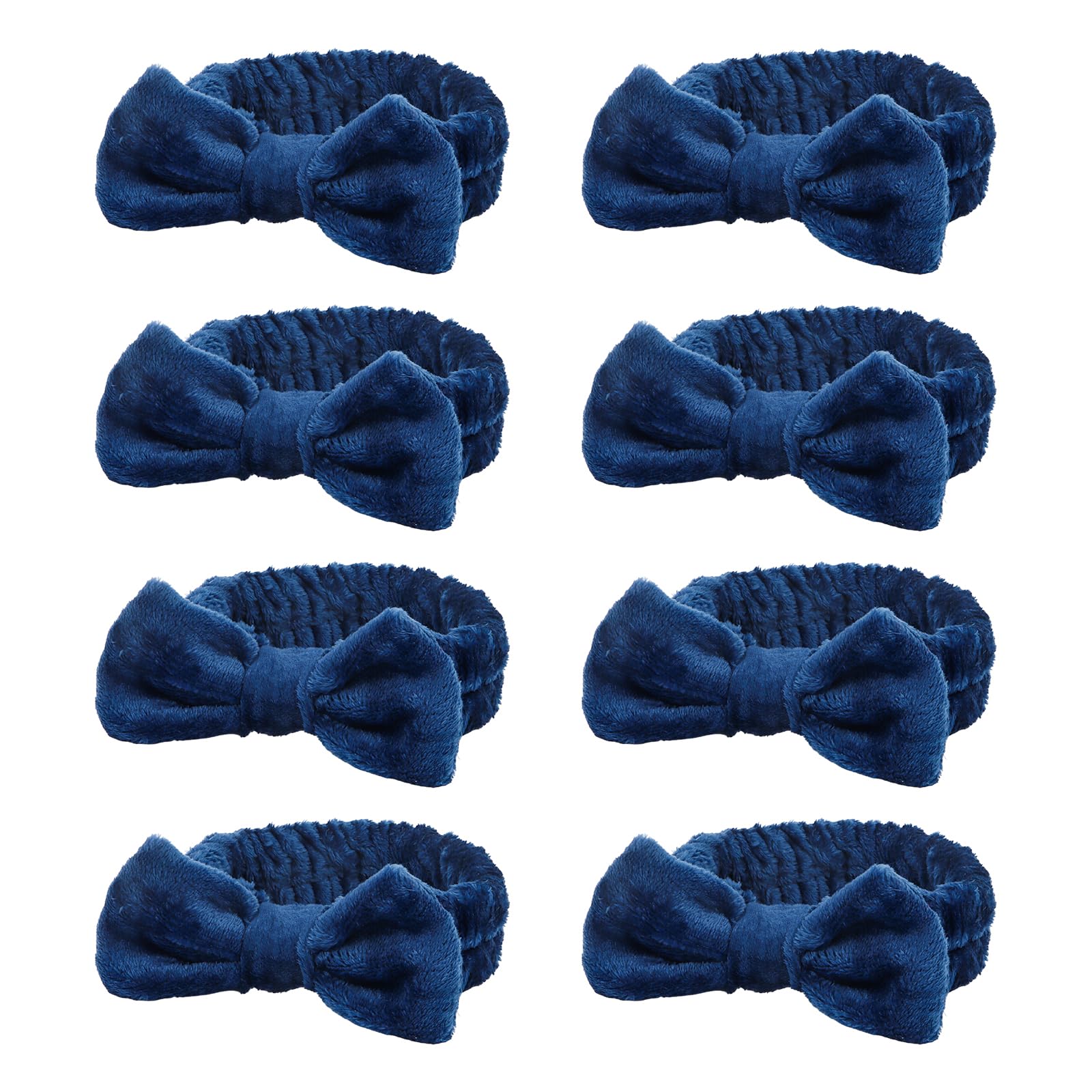 Semato Juego de recuerdos de despedida de soltera, diadema de spa para novia, diadema de novia y dama de honor, diademas para el cuidado de la piel para mujer, lindas bandas de lazo para la cabeza,