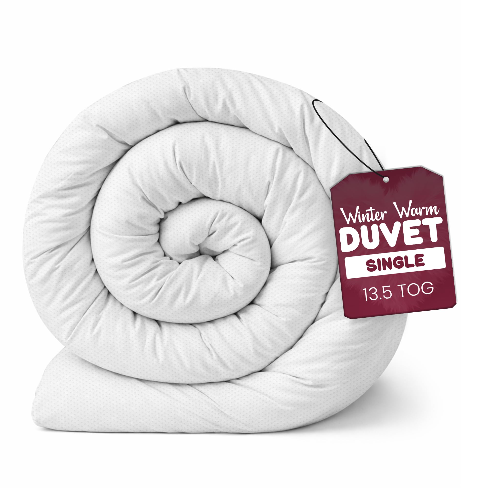 Rohi 13.5 Tog Anti Allergy Single Duvet Winter Duvets – Soft & Breathable Luxurious Hollowfibre Quilt With Corvin Cover – Heavyweight Comforter Single Bed Duvet (Autumn)