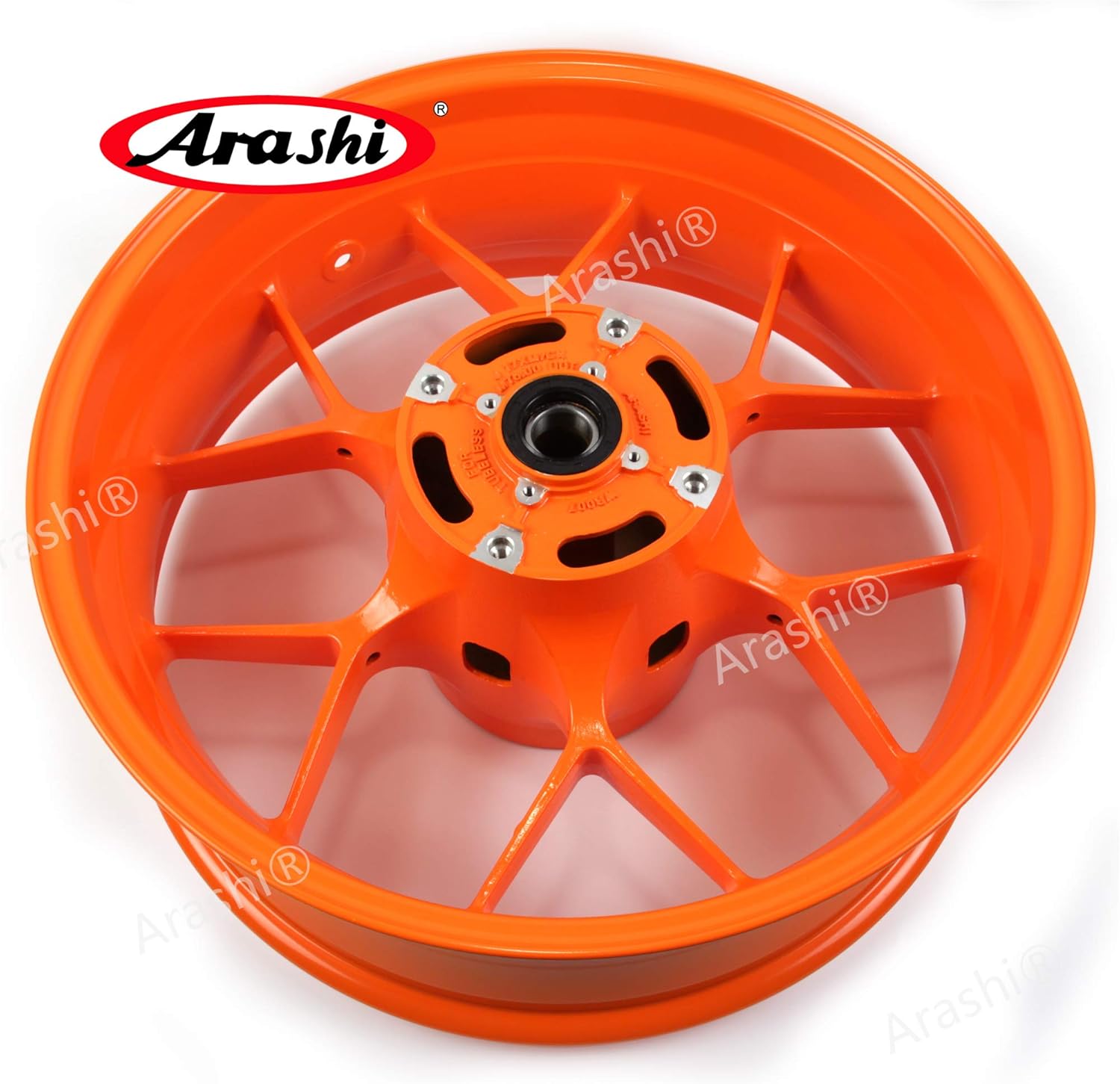 Arashi Rear Wheel Rim for Honda CBR1000RR 2008-2016, Motorcycle Replacement Accessories Parts Orange