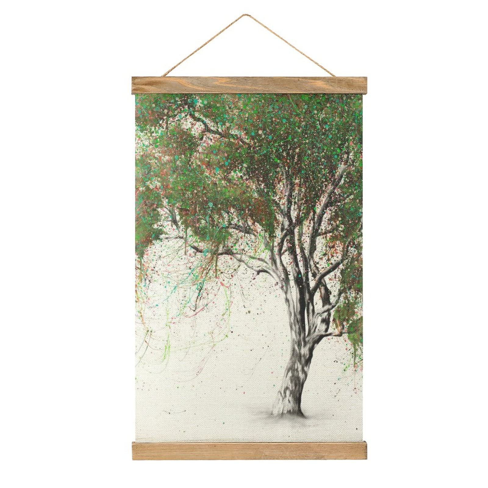 YBELMagnetic Scroll Plants Guiding Gumtree Hangers Poster DIY Wall Fabric Decor Hanging Paintings Frame Kit Holder For Living Room