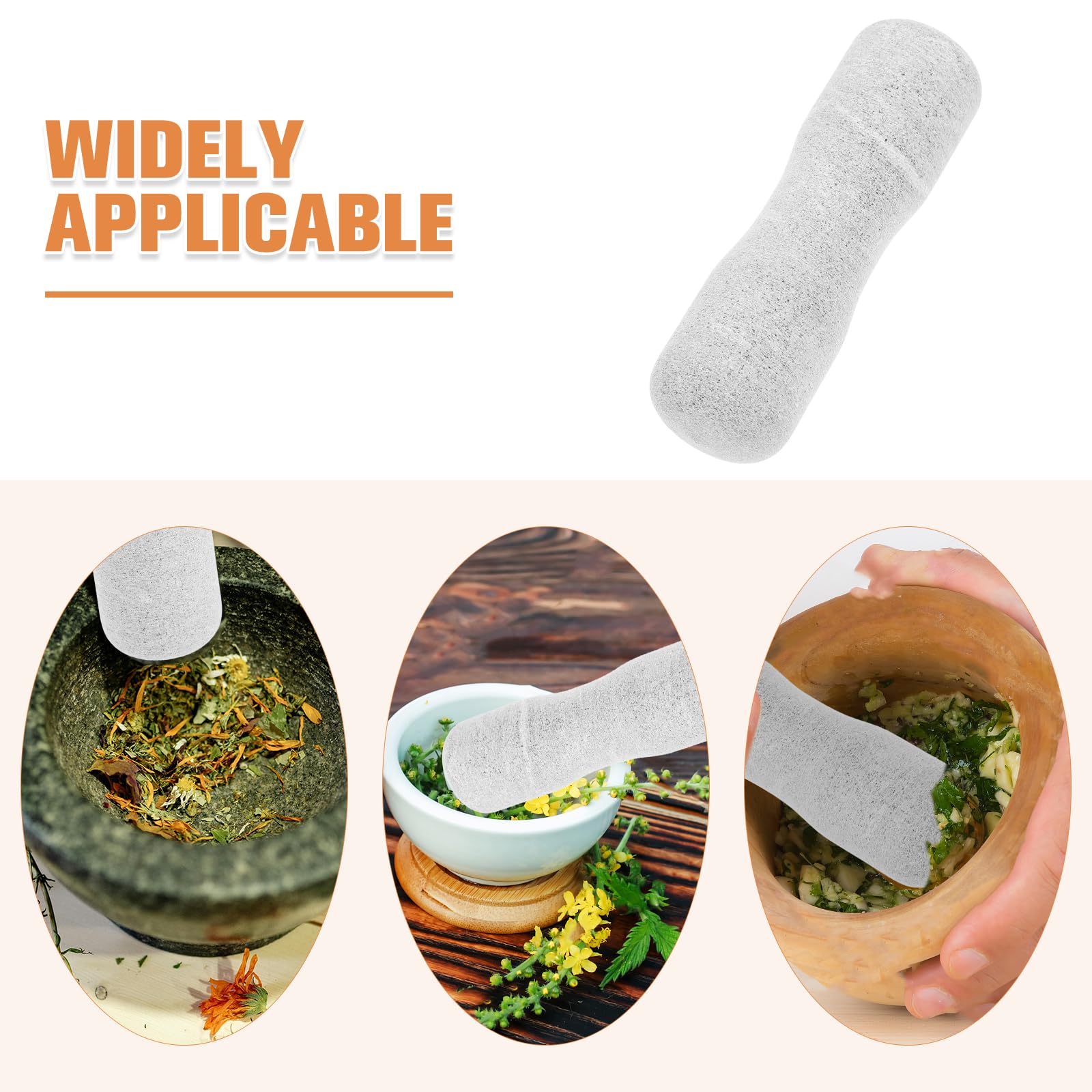 Healeved Garlic Pestle Grinding Tool 4.92 Inch Handheld Stone Pestle Kitchen Masher for Garlic and Spices with Comfortable Ergonomic Handle - Image 3