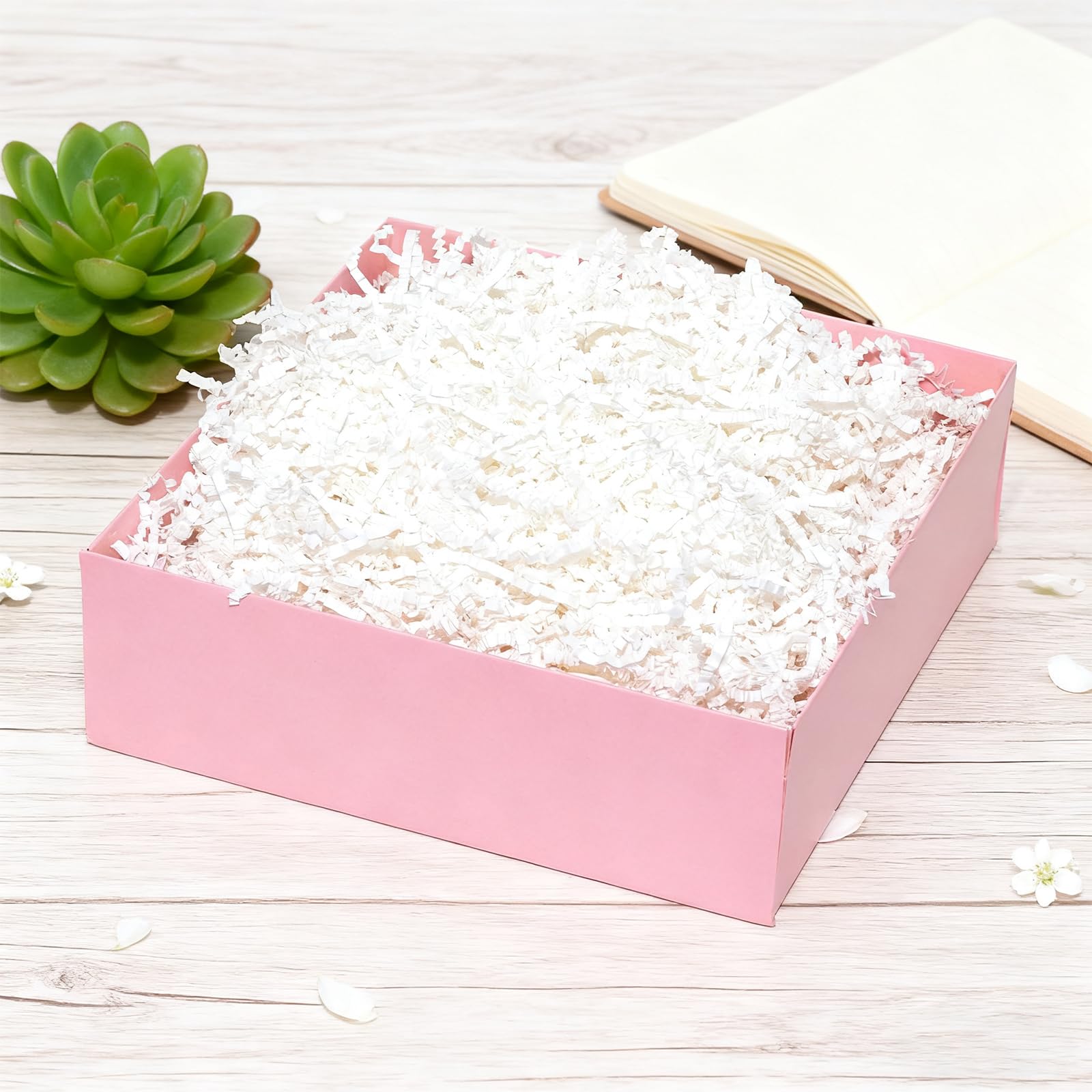 200 g vulmateriaal, geschenkdoos, versnipperd papier, biedt