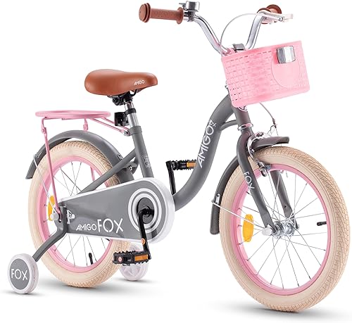 Miniatura 35 de Royalbaby Princess - Bicicleta para niñas de 12, 14, 16, 18, 20 pulgadas, con cesta para niños de 3 a 12 años