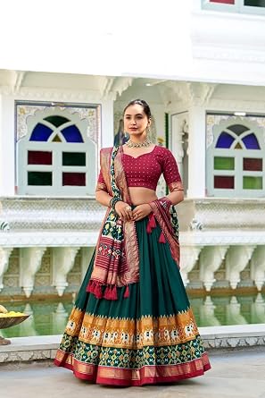 indian ready to wear Chaniya choli for women flared lehenga choli with stitched blouse M-7