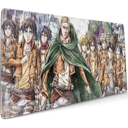 Amazon Co Jp Attack On Titan 進撃の巨人 マウスパッド 大型 超大型 光学式 レーザー式に対応 Fpsゲーム ラバー素材採用 水洗い 滑り止め 耐久性が良い 高級感 おしゃれ マウス用パッド キーボードパッド デスクマット ズ オフィス 自宅兼用 サイズ 900 400 3mm