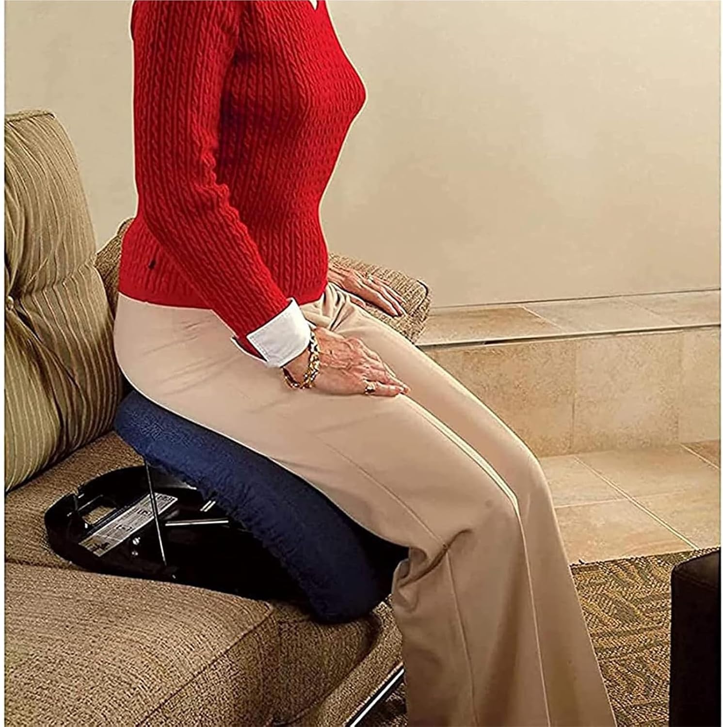 Lift Assist Cushion for Elderly， Assist Cushion Lifting Seat for Elderly Handicap or Disabled